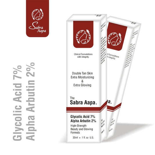SABRA AAPA Glycolic Face Serum 30ml – Exfoliating and Brightening Skin Care